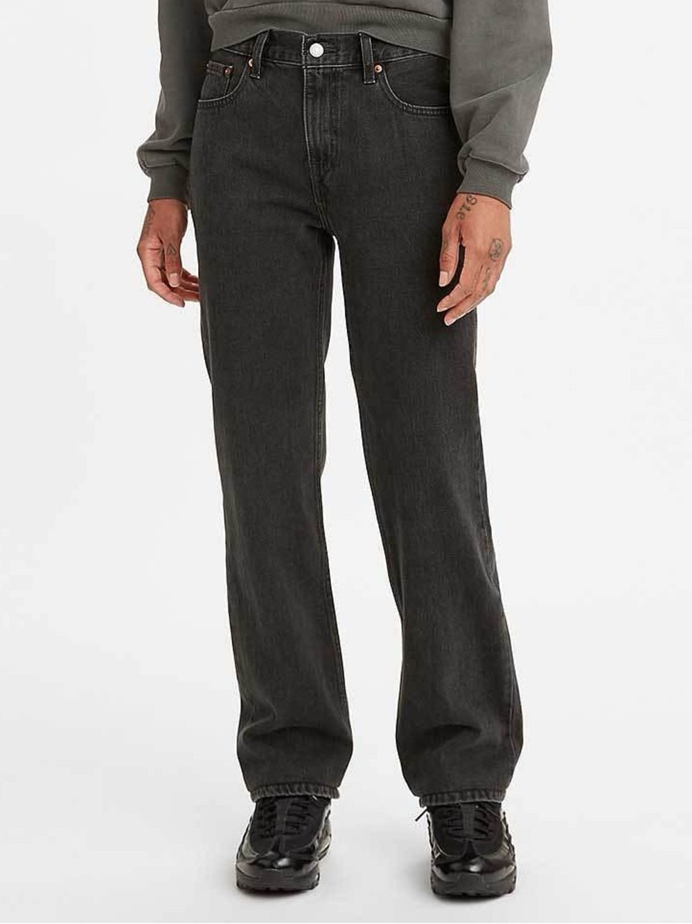 Levi’s Low Pro Straight Jeans Size 24 Washed Black